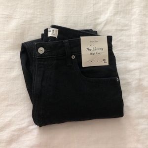 Black High-Rise Skinny Jeans NWT Abercrombie & Fitch